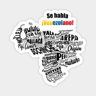 We speak Venezuelan - Word Art Magnet