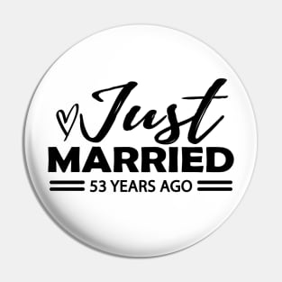 53th Wedding Anniversary - 53 years anniversary Pin