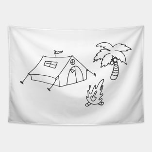 Cool Camping Trip | Outdoor Nature Hiking Camping Tapestry