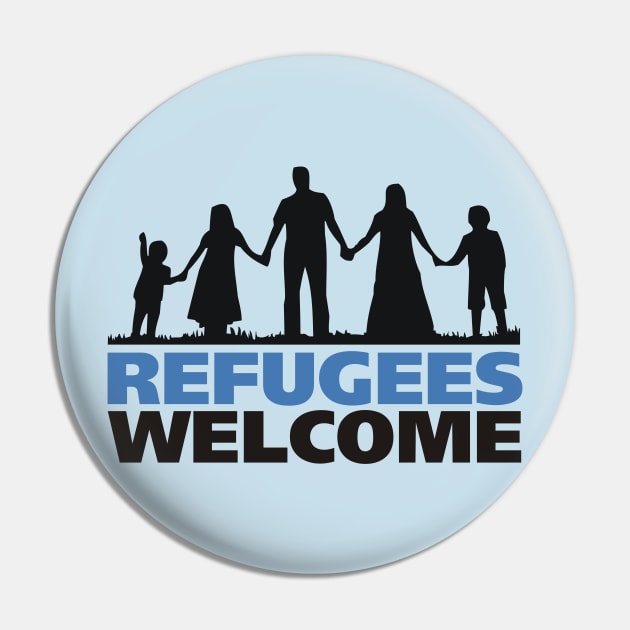 Refugees Welcome Pin by ForTheFuture