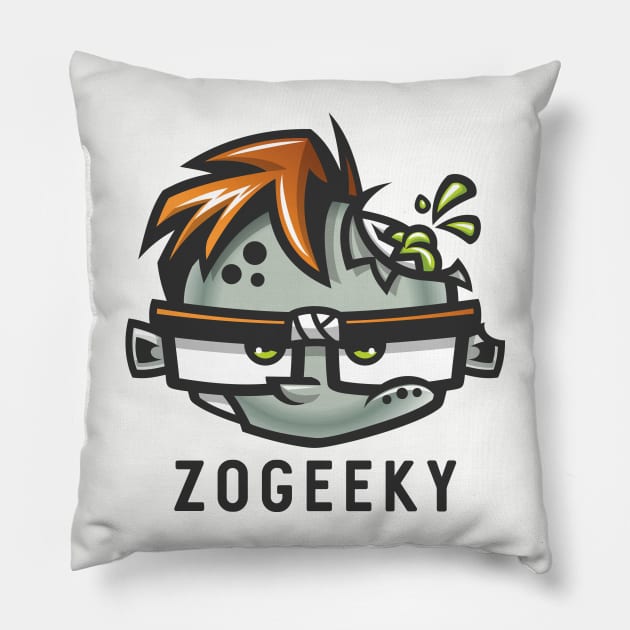 Zombie Geek Pillow by jordan_greeneyes