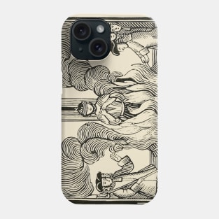 Joan or Arc Woodcut Design Phone Case