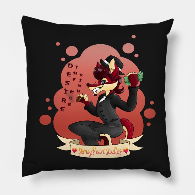 Desire the Mob King Pillow by HoneyHeartStudios