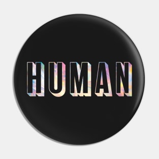 Human 3D Light Crystal Pin