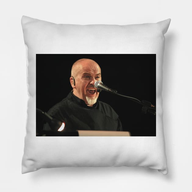Peter Gabriel Photograph Pillow by Concert Photos