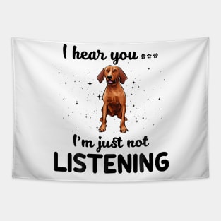 Redbone Coonhound I hear you Iam just not listening Tapestry