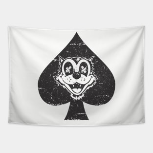 Felix ace black distressed Tapestry