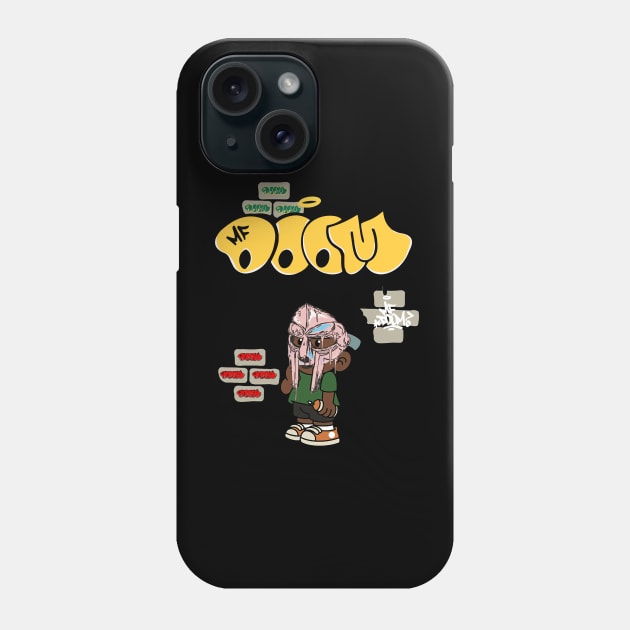 mf doom child Phone Case by Mr.Skull & Grunge