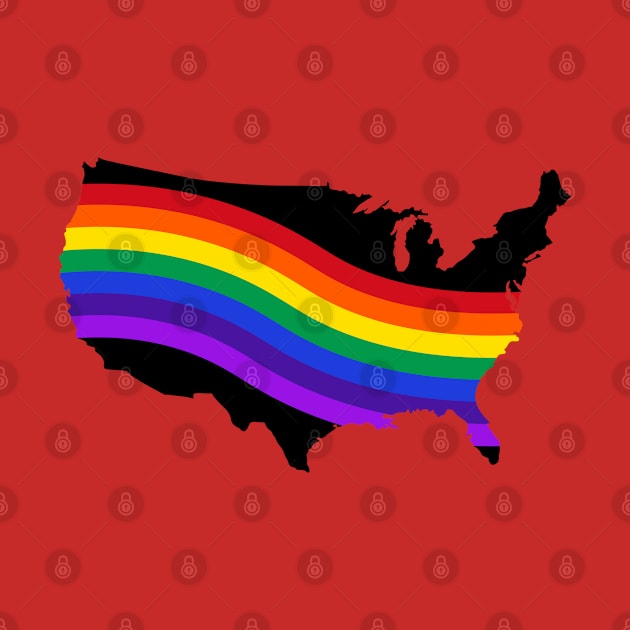 Gay Flag - America USA by Pop Cult Store