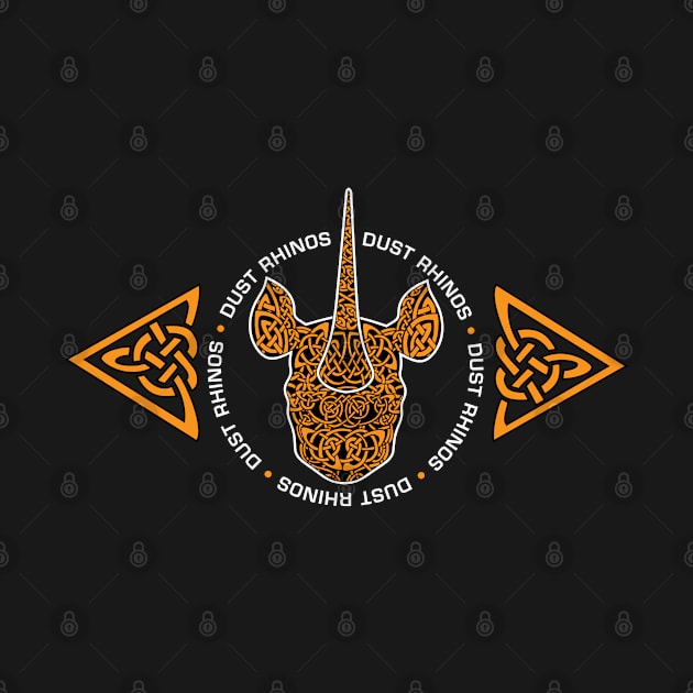 DR Knotwork Orange by Dust Rhinos Swag Store