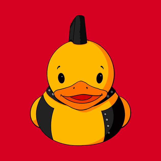 Punk Boy Rubber Duck by Alisha Ober Designs