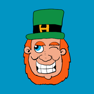 Cartoon Leprechaun Head 5 T-Shirt