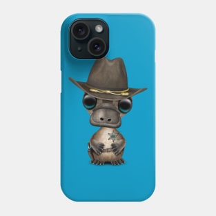 Cute Baby Platypus Sheriff Phone Case