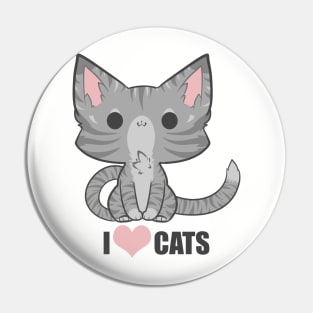 I <3 Cats! Pin