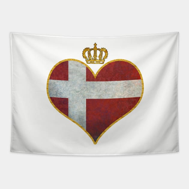 Love Denmark Tapestry by PurplePeacock