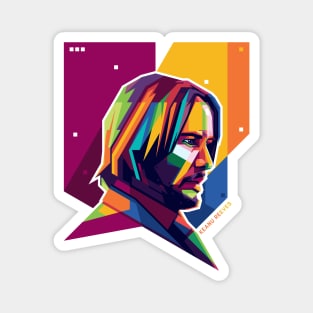 Keanu Reeves Pop Art Magnet