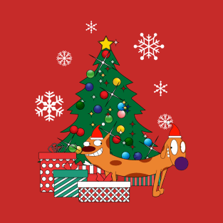 Catdog Around The Christmas Tree T-Shirt