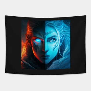 Viking Female Frost and Fire Tapestry