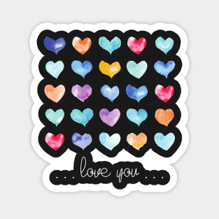 Cute little love hearts Magnet