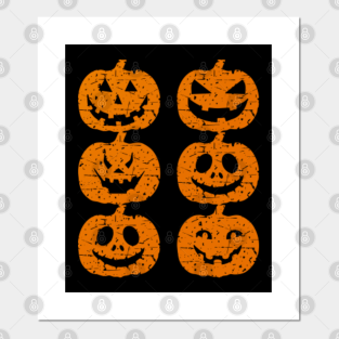 Pumpkin Distressed Posters And Art Prints Teepublic