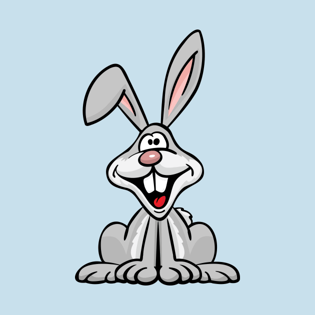 Silly Bunny Rabbit Cartoon by hobrath