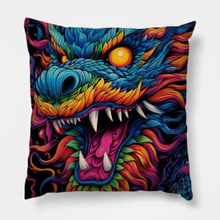 Asian Dragon 01 Pillow