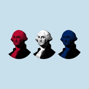 President George Washington - Red, White, and Blue T-Shirt