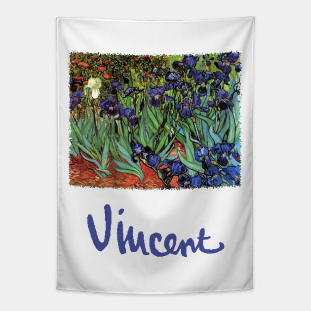 Irises by Vincent van Gogh Tapestry by MasterpieceCafe