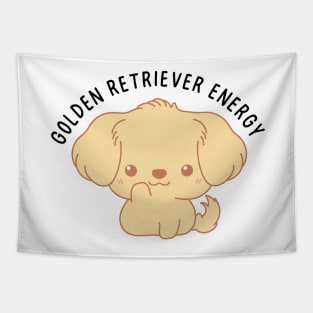 Golden retriever energy Tapestry