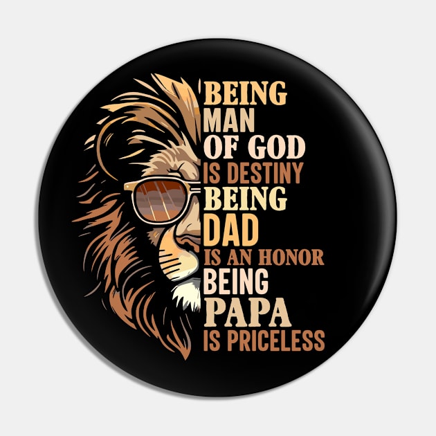 being man of god is destiny being dad is an honor being papa is priceless Pin by TheDesignDepot