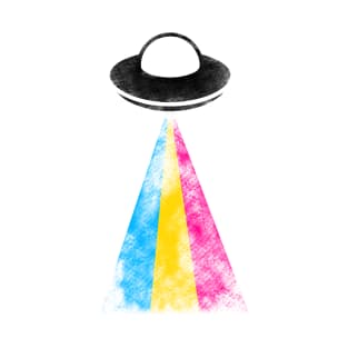 Gaylien Pansexual Pride UFO T-Shirt