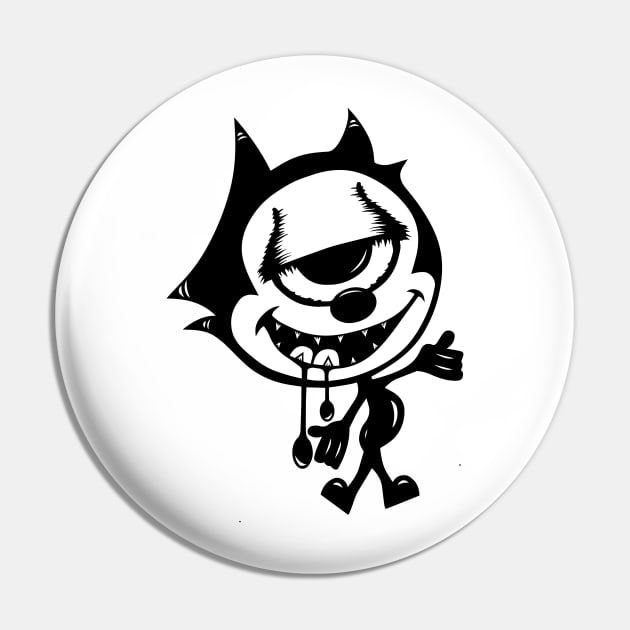 FELIX THE ONE EYED CAT Pin by Shaun Manley