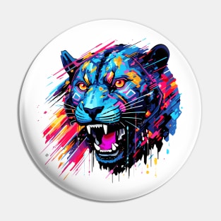 Panther Animal Freedom World Wildlife Wonder Abstract Pin