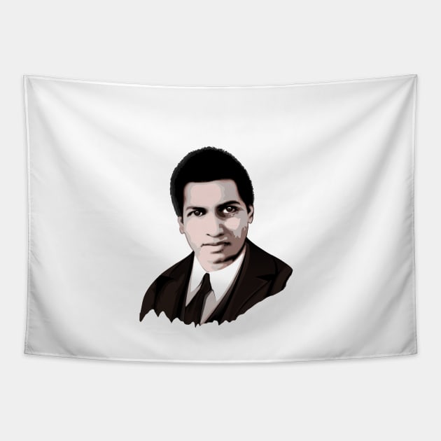 Srinivasa Ramanujan Tapestry by hereticwear