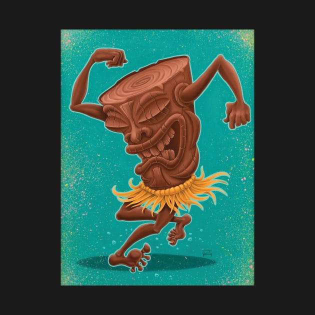 Skankin' Tiki by artwork-a-go-go