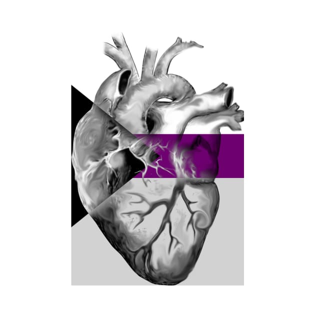 Demisexual Pride Anatomic Heart by incloudines