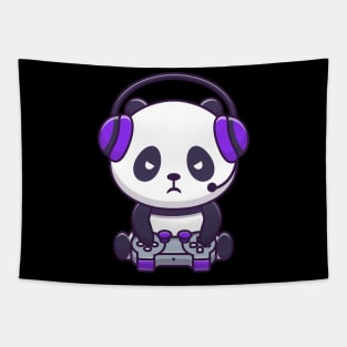 Gaming Panda Tapestry