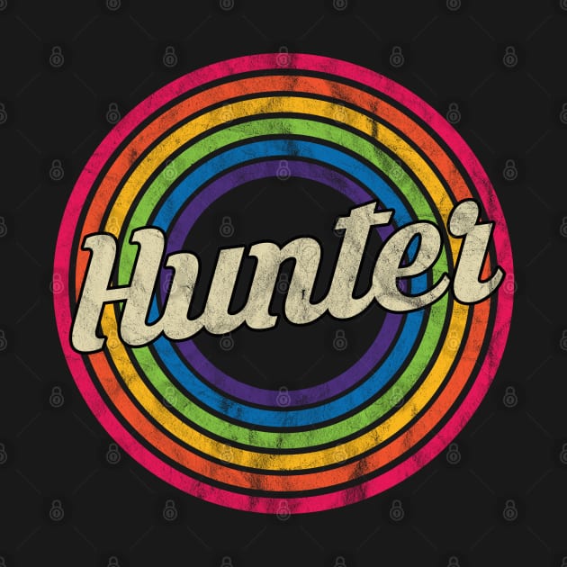 Hunter - Retro Rainbow Faded-Style by MaydenArt