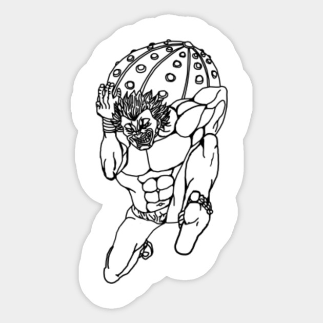 Baki Dou Manga Sticker Teepublic