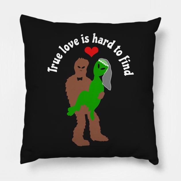 Bigfoot Valentine Pillow by faiiryliite