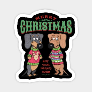 Cute Funny Merry Christmas Ugly Sweaters Magnet