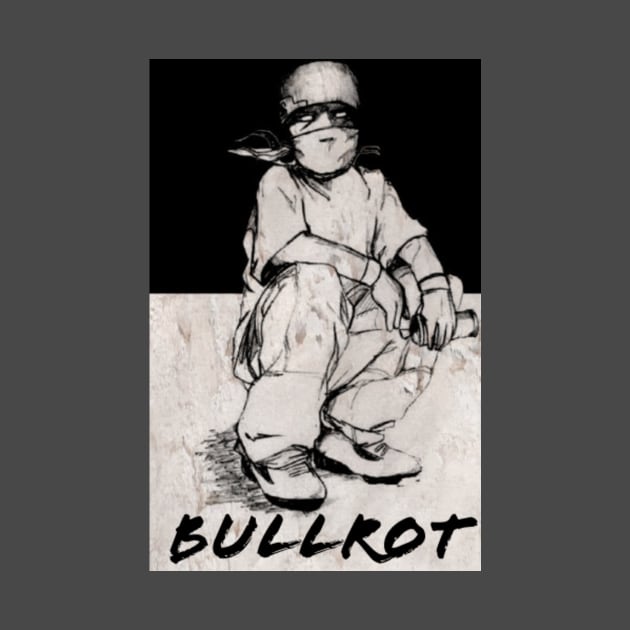 Bullrot Tag Noire Blanc et Nom by BULLROT