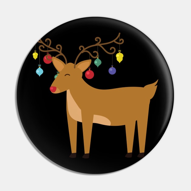 Reindeer with ornaments hanging from Pin by holidaystore