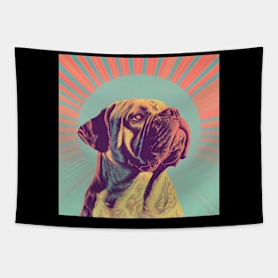 Bullmastiff in 70's Tapestry