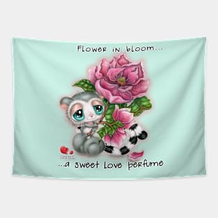 Flower in bloom... a sweet love perfume Tapestry