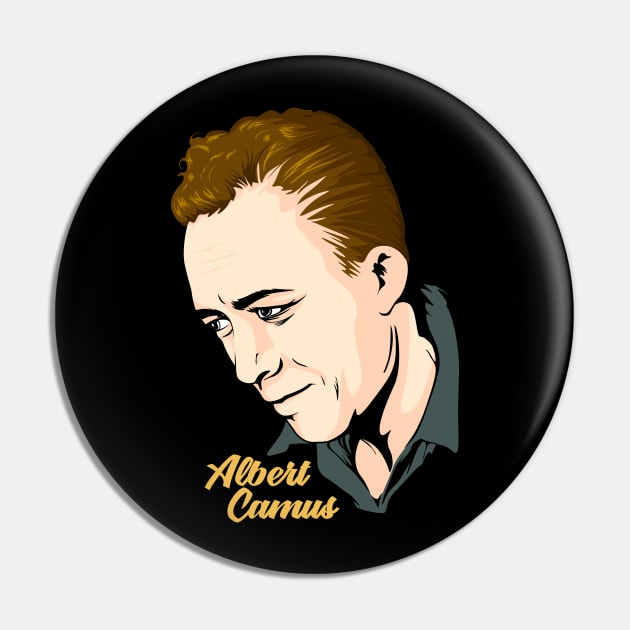 Albert Camus // Retro Fan Art Pin by The Dare
