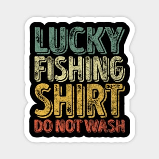 Lucky Fishing Do Not Wash Fisherman Christmas Magnet