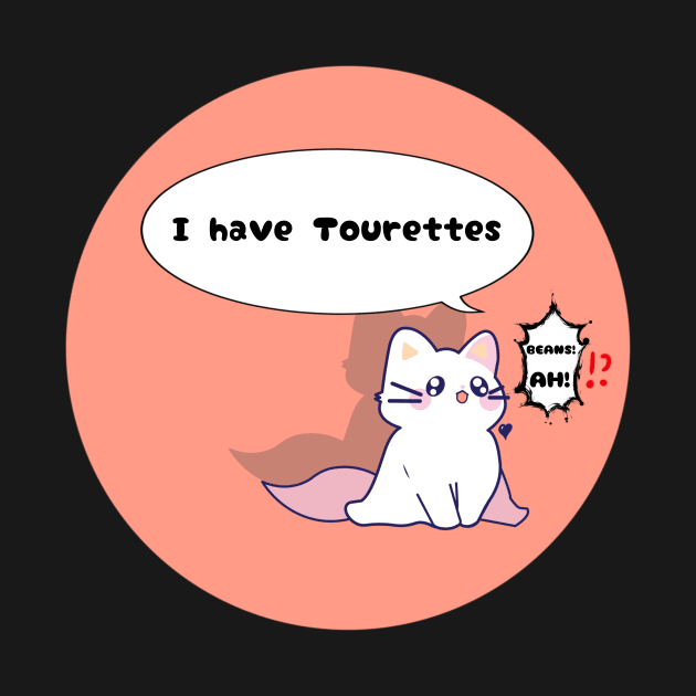 Tourettes disability awareness cute cat by RavenRarities