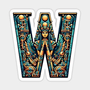 Wadjet shaped letter W Magnet