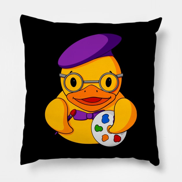 Artist Rubber Duck Pillow by Alisha Ober Designs